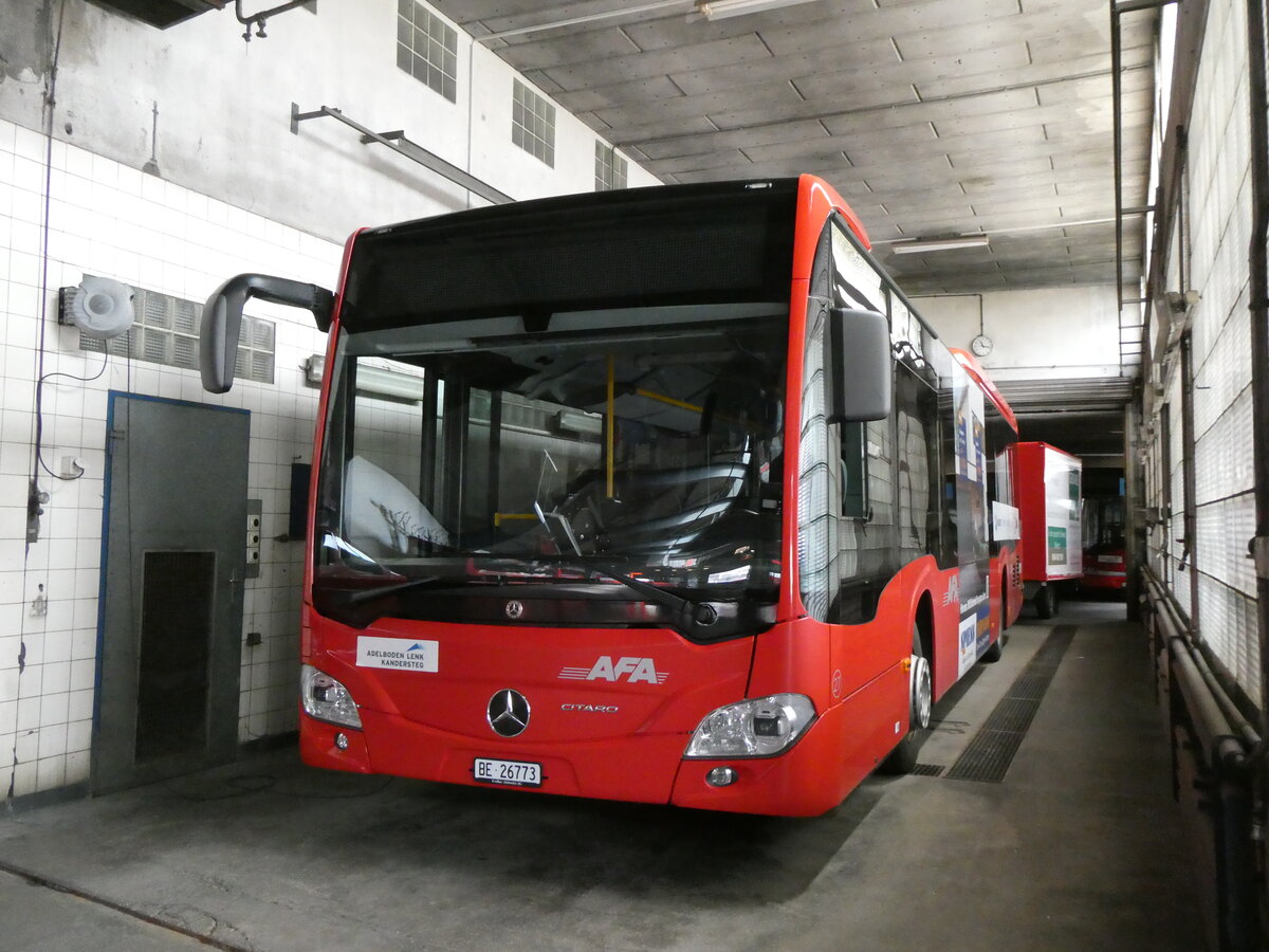 (274'659) - AFA Adelboden - Nr. 27/BE 26'773 - Mercedes am 4. Mai 2025 in Adelboden, Busstation