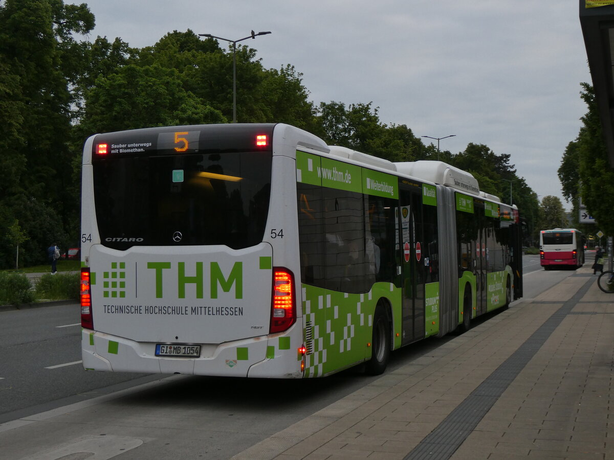 (274'844) - SWG Giessen - Nr. 54/GI-MB 1054 - Mercedes am 7. Mai 2025 in Giessen, Berliner Platz