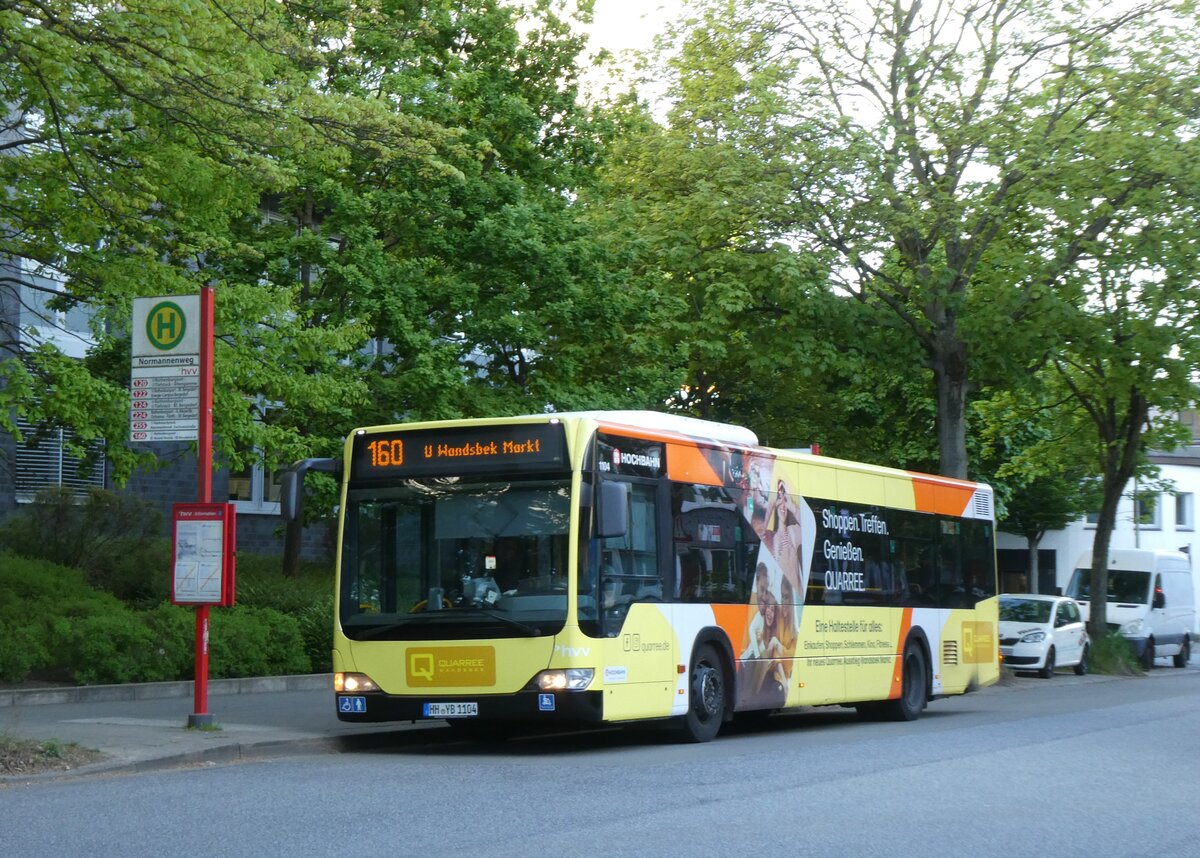 (275'021) - HHA Hamburg - Nr. 1104/HH-YB 1104 - Mercedes am 8. Mai 2025 in Hamburg, Normannenweg