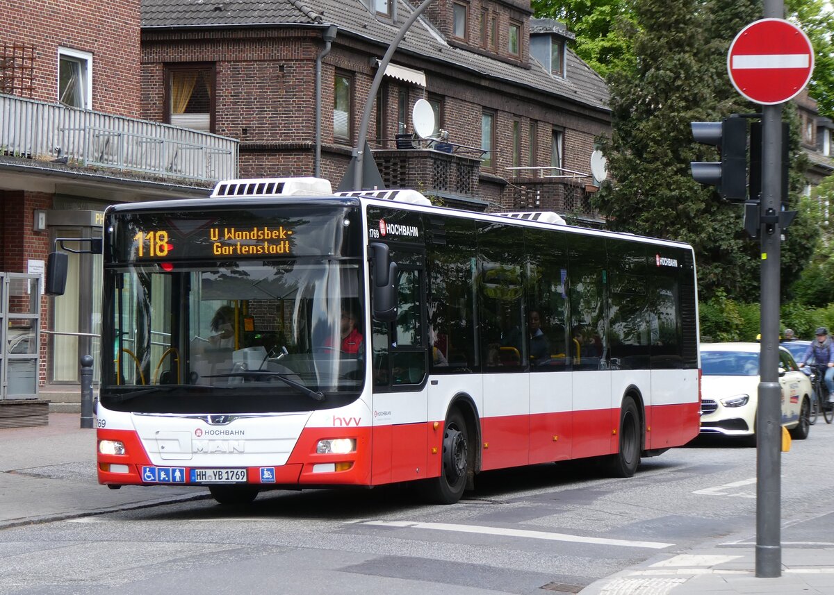 (275'079) - HHA Hamburg - Nr. 1769/HH-YB 1769 - MAN am 8. Mai 2025 in Hamburg, Wandsbek-Gartenstadt