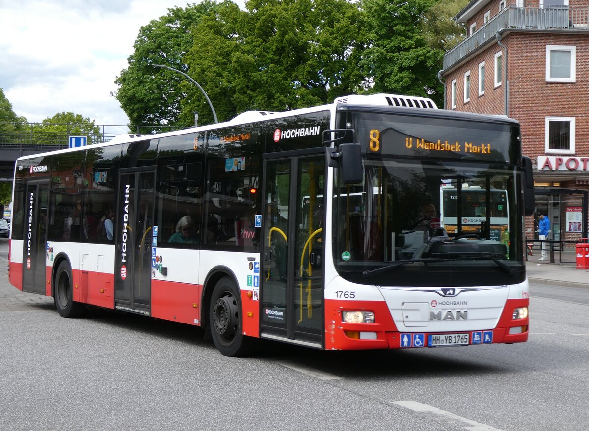 (275'083) - HHA Hamburg - Nr. 1769/HH-YB 1765 - MAN am 8. Mai 2025 in Hamburg, Wandsbek-Gartenstadt