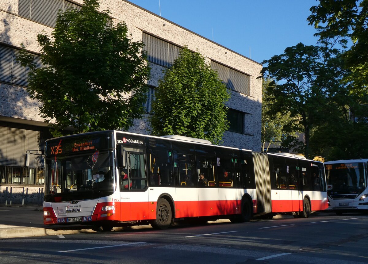 (275'253) - HHA Hamburg - Nr. 3820/HH-YG 3820 - MAN am 9. Mai 2025 in Hamburg, Borgfelder Strasse
