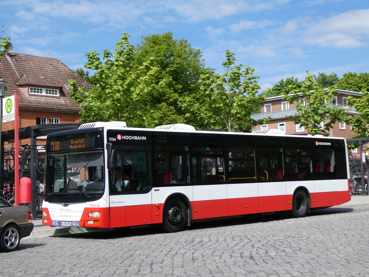 (275'369) - HHA Hamburg - Nr. 1754/HH-YB 1754 - MAN am 10. Mai 2025 in Hamburg, Wandsbek-Gartenstadt
