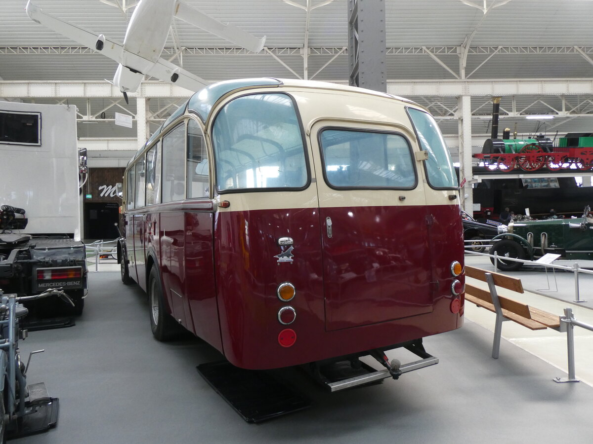 (275'481) - Museum, Sinsheim - Nr. 2 - Saurer/R&J (ex Renndienst-Fahrzeug; ex Solr&Fontana, CH-Ilanz) am 12. Mai 2025 in Speyer, Technik-Museum