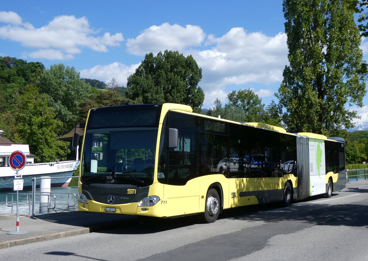 (275'622) - STI Thun - Nr. 711/BE 468'711 - Mercedes am 16. Mai 2025 bei der Schifflndte Thun