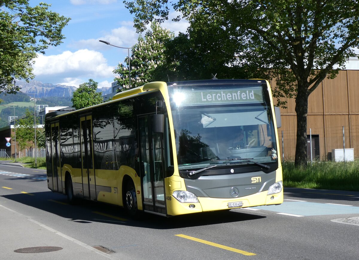 (275'624) - STI Thun - Nr. 408/BE 836'408 - Mercedes am 16. Mai 2025 in Thun-Lerchenfeld, Allmendstrasse