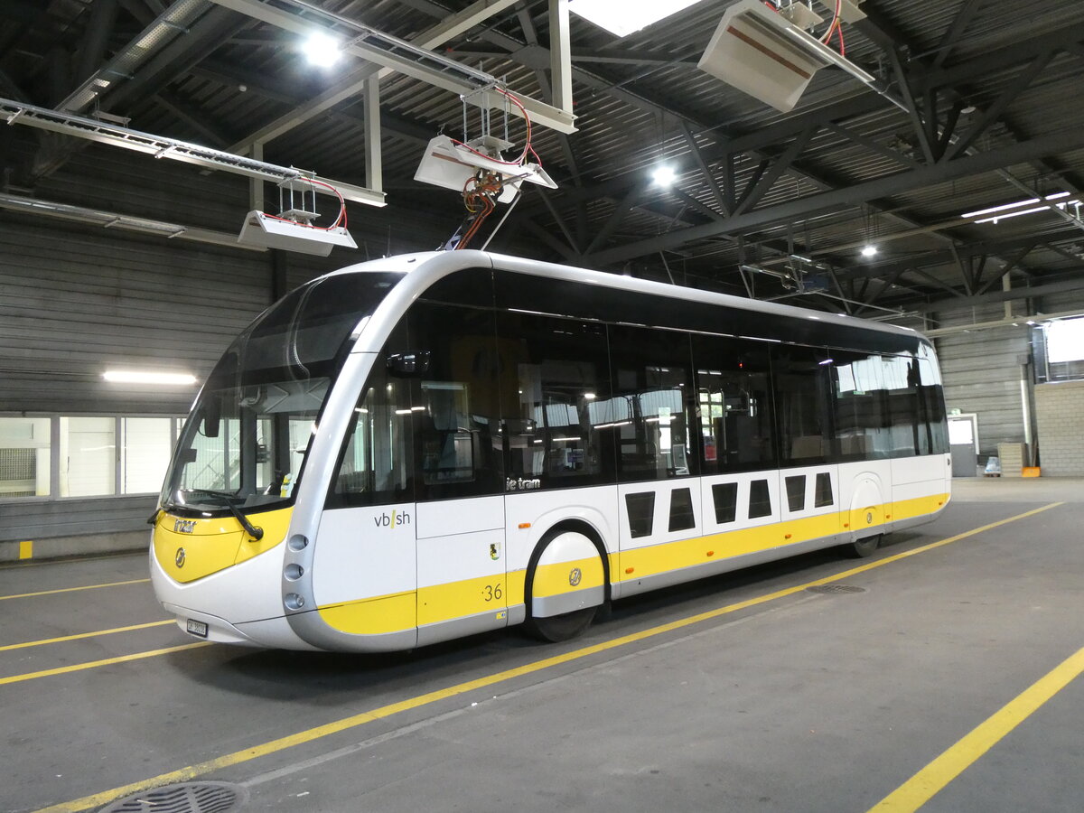 (275'656) - VBSH Schaffhausen - Nr. 36/SH 38'036 - eIrizar am 17. Mai 2025 in Schaffhausen, Busdepot