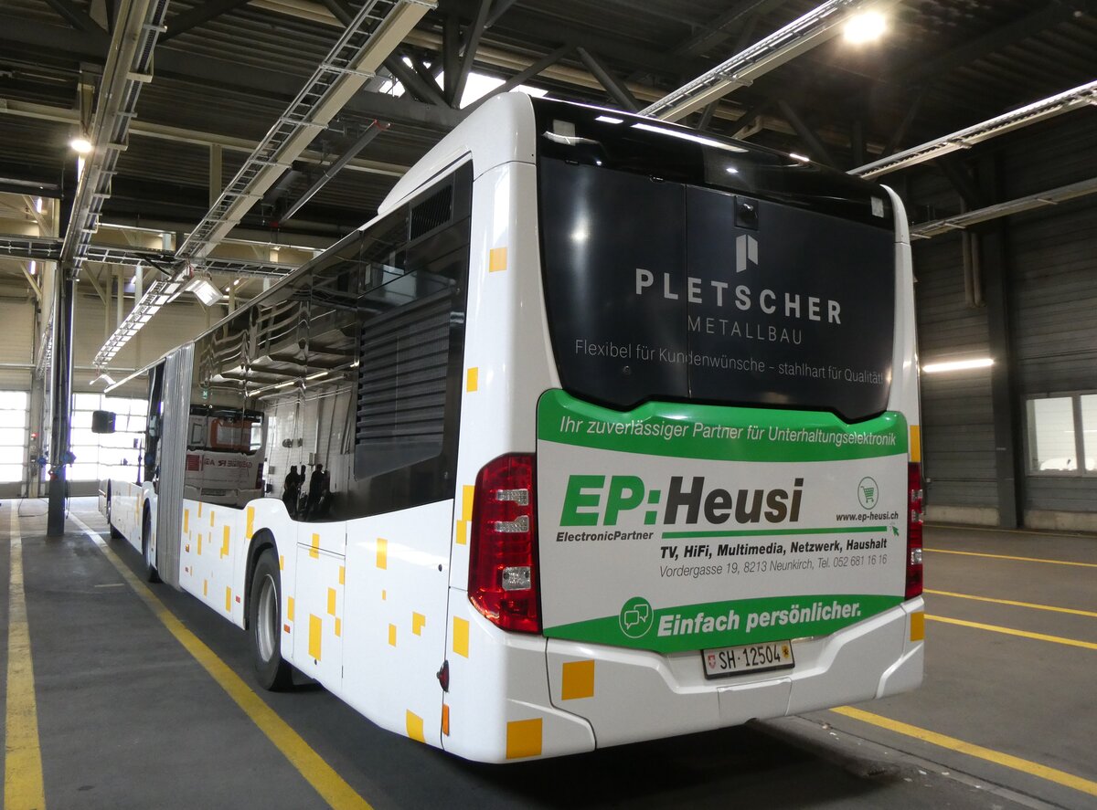 (275'665) - VBSH Schaffhausen - Nr. 204/SH 12'504 - Mercedes (ex SB Schaffhausen Nr. 4) am 17. Mai 2025 in Schaffhausen, Busdepot