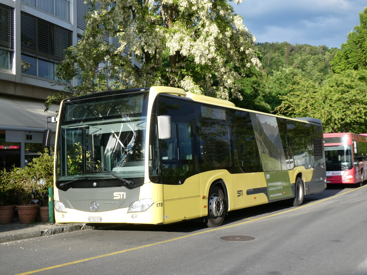 (275'685) - STI Thun - Nr. 178/BE 752'178 - Mercedes am 17. Mai 2025 bei der Schifflndte Thun