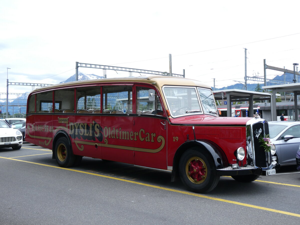 (275'801) - Dysli, Bern - Nr. 19/BE 65'700 - Saurer/Saurer (ex P 23'085; ex P 2137) am 25. Mai 2025 in Thun, CarTerminal