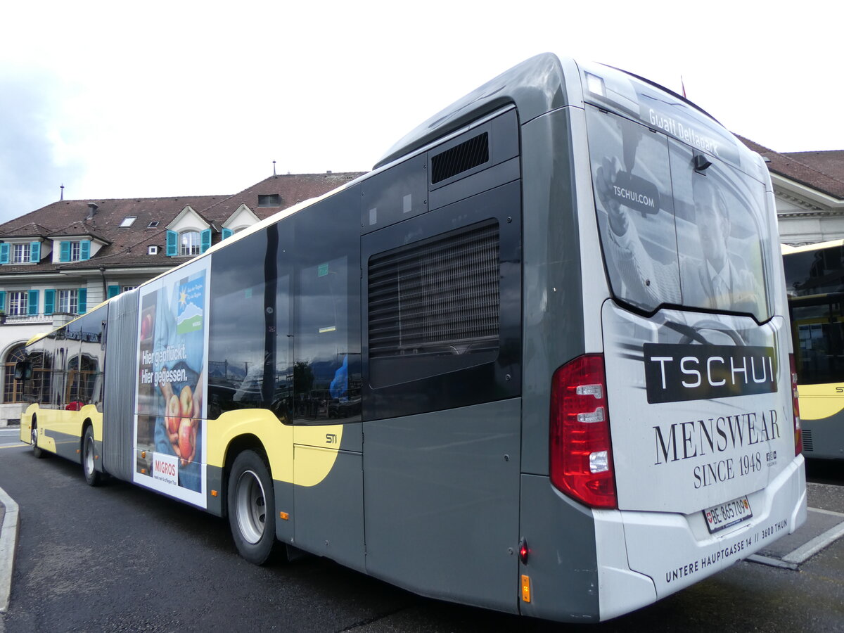 (275'822) - STI Thun - Nr. 709/BE 865'709 - Mercedes am 26. Mai 2025 beim Bahnhof Thun