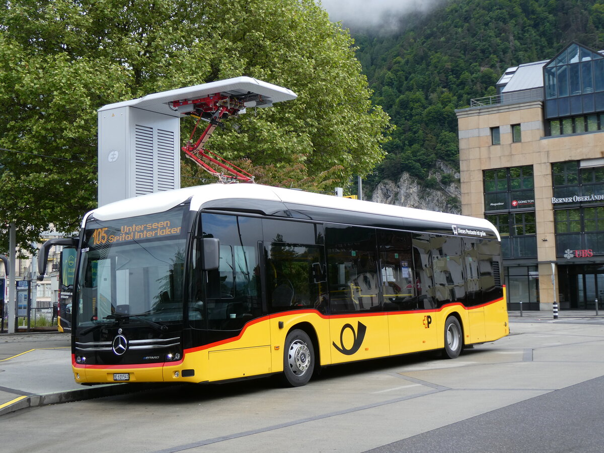 (275'899) - PostAuto Bern - BE 610'541/PID 12'130 - eMercedes am 29. Mai 2025 beim Bahnhof Interlaken West