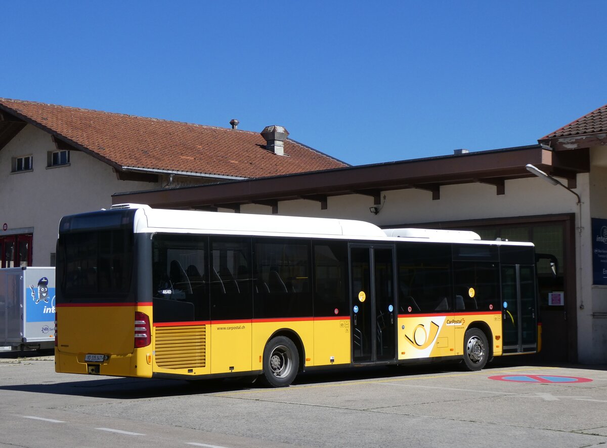(275'985) - CarPostal Ouest - VD 335'347/PID 4640 - Mercedes am 30. Mai 2025 in Yverdon, Garage