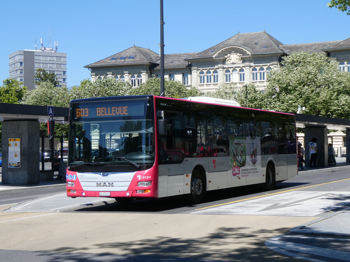 (276'002) - TRAVYS Yverdon - Nr. 231/VD 303'671 - MAN am 30. Mai 2025 beim Bahnhof Yverdon