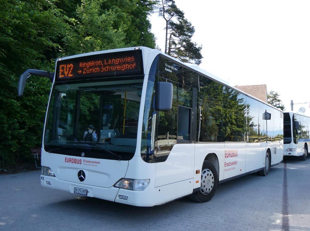 (276'101) - Welti-Furrer, Bassersdorf - Nr. 42/ZH 250'855 - Mercedes am 31. Mai 2025 beim Bahnhof Uetliberg