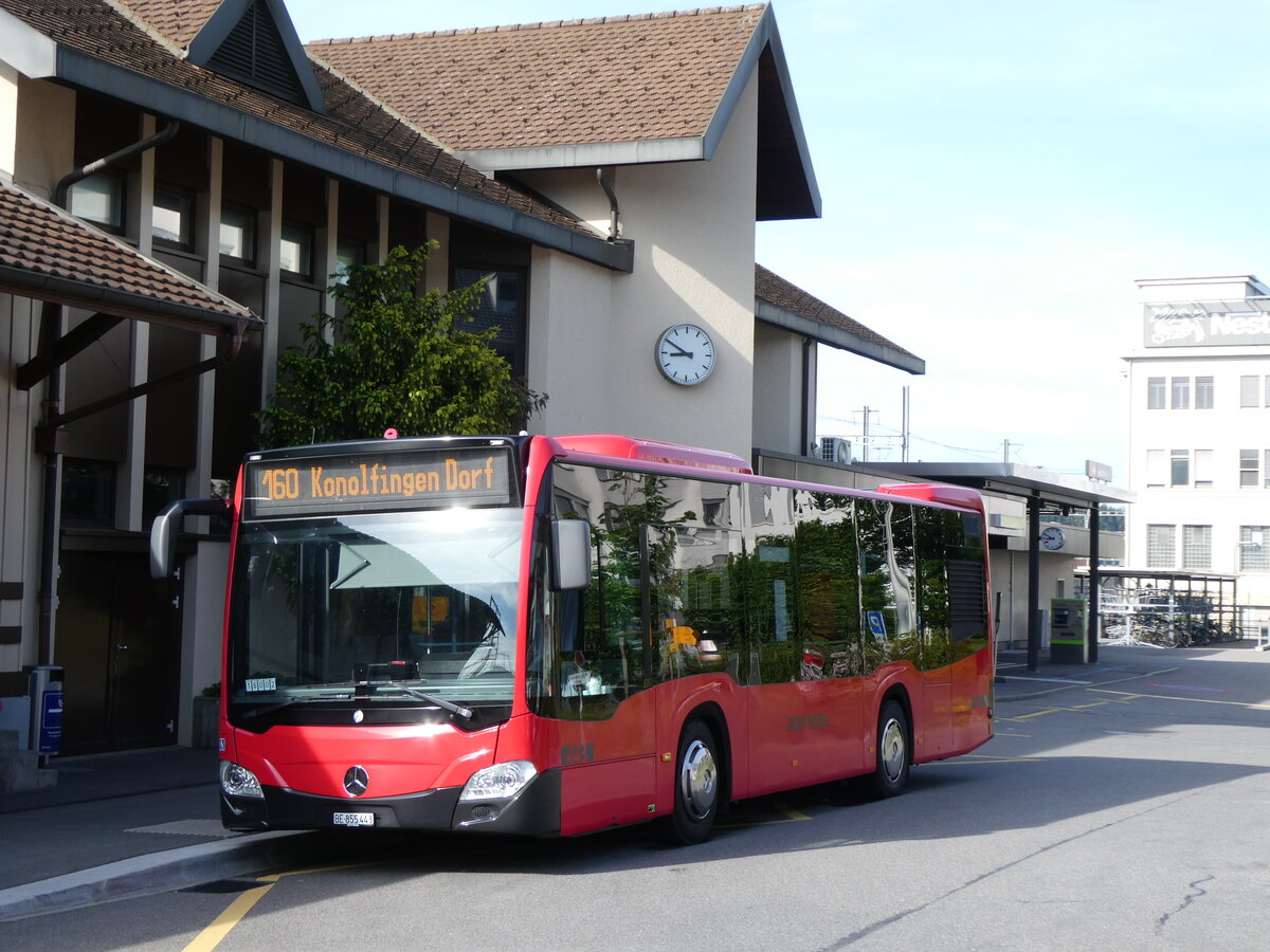 (276'156) - Bernmobil, Bern - Nr. 443/BE 855'443 - Mercedes am 1. Juni 2025 beim Bahnhof Konolfingen