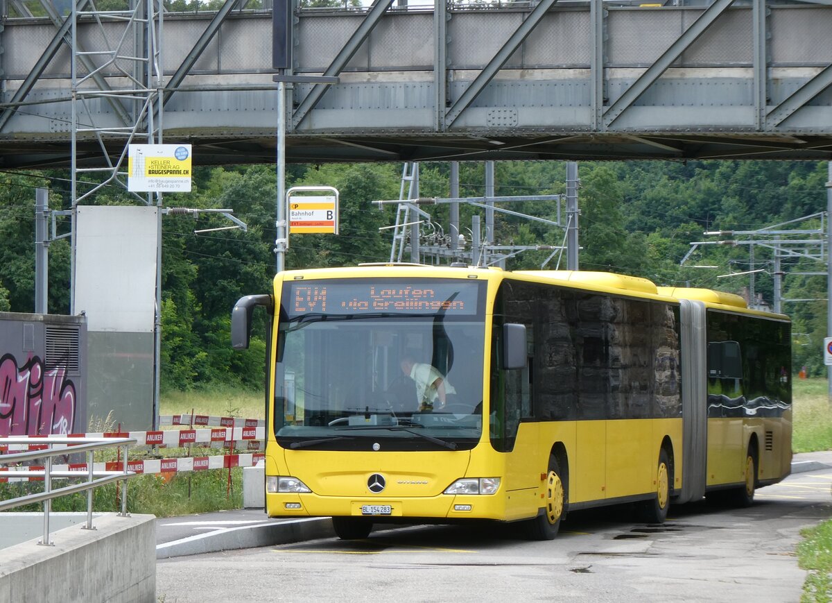(276'231) - PostAuto Nordschweiz - BL 154'283/PID 12'419 - Mercedes (ex AAGL Liestal Nr. 98) am 3. Juni 2025 beim Bahnhof Aesch