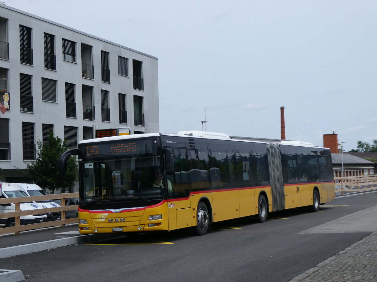(276'236) - PostAuto Nordschweiz - BL 161'653/PID 10'595 - MAN am 3. Juni 2025 beim Bahnhof Aesch