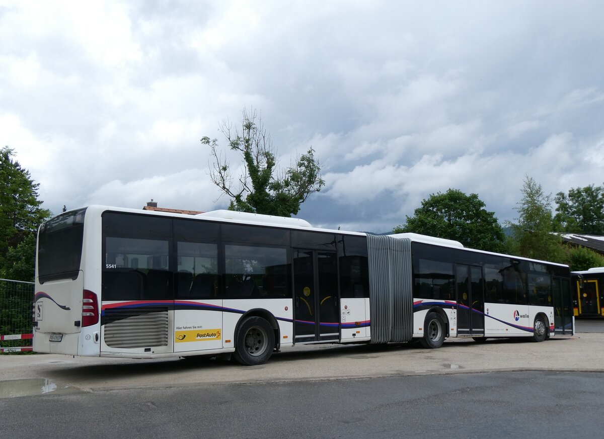 (276'246) - PostAuto Nordschweiz - Nr. 23/AG 419'620/PID 5541 - Mercedes (ex Indermhle, Rekingen Nr. 151; ex Twerenbold, Baden Nr. 23) am 3. Juni 2025 in Laufen, Garage