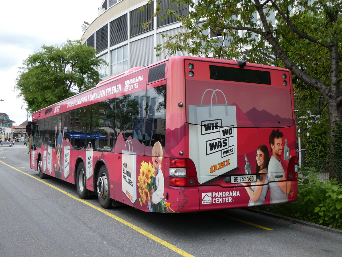 (276'286) - STI Thun - Nr. 160/BE 752'160 - MAN am 5. Juni 2025 bei der Schifflndte Thun