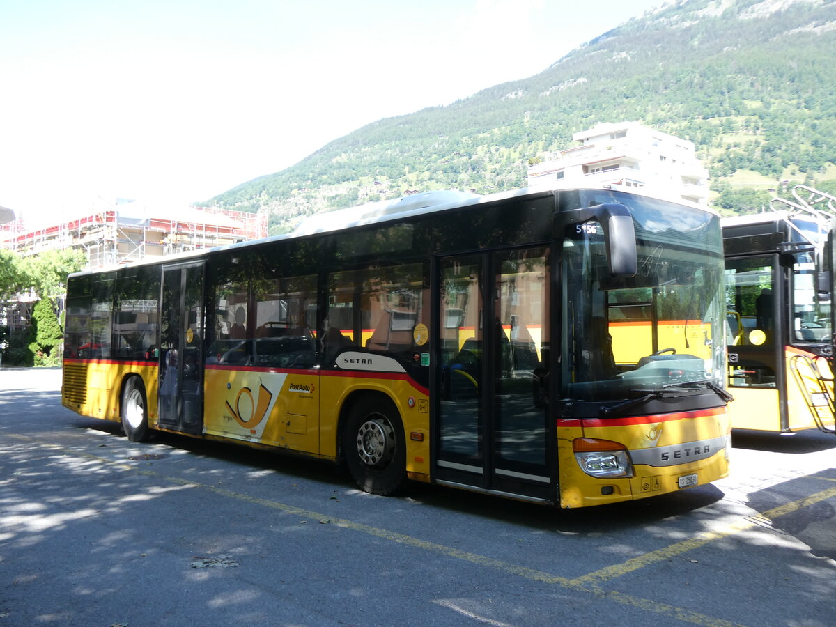 (276'303) - PostAuto Wallis - VS 25'030/PID 5156 - Setra (ex Anthamatten, Saas-Almagell) am 6. Juni 2025 in Brig, Garage