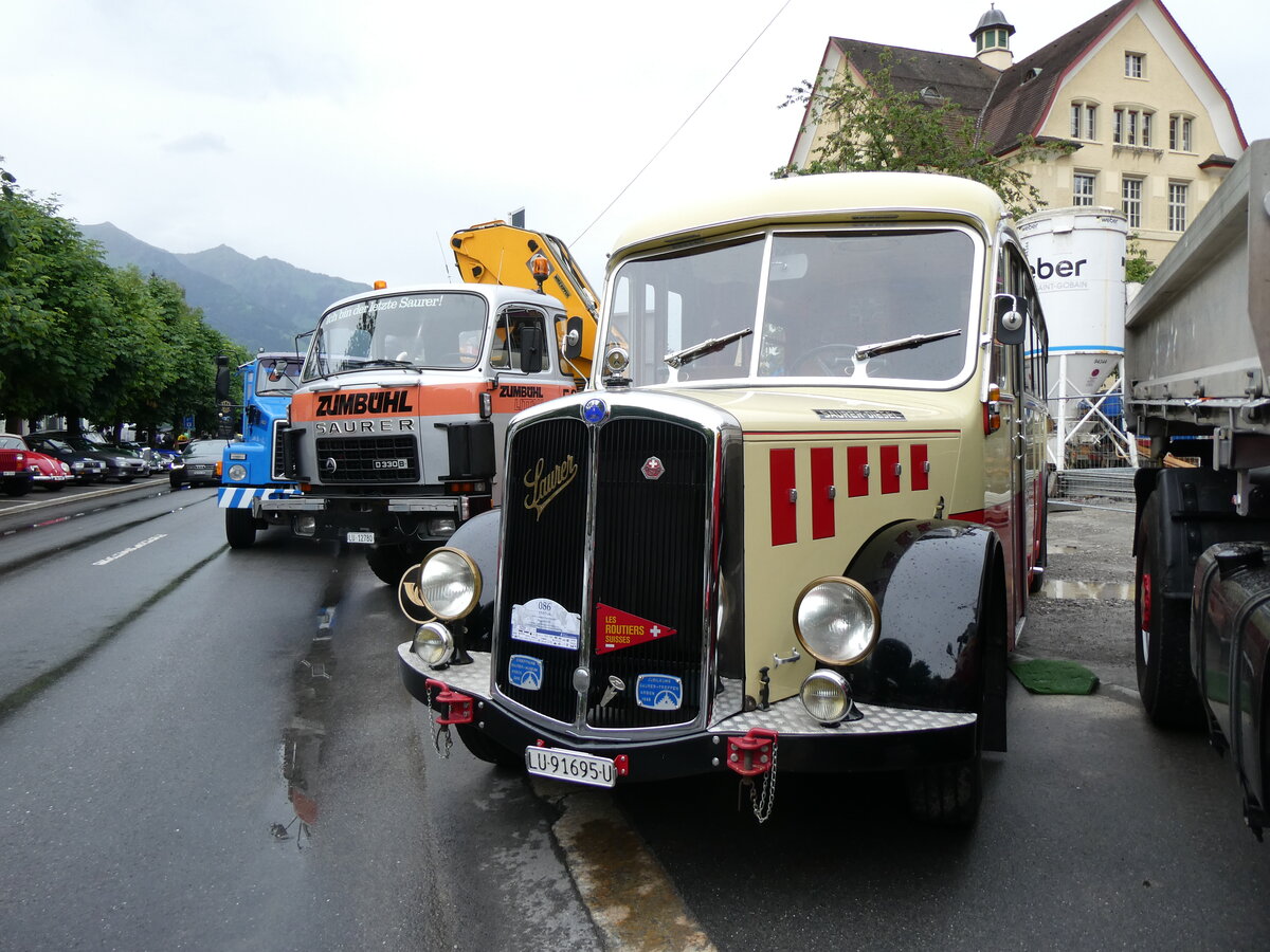 (276'357) - Imfeld, Sachseln - OW 91'695 U - Saurer/Tscher (ex Ltscher, Neuheim) am 7. Juni 2025 in Sarnen, OiO
