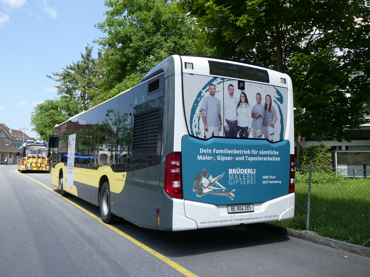 (276'496) - STI Thun - Nr. 185/BE 804'185 - Mercedes am 8. Juni 2025 bei der Schifflndte Thun