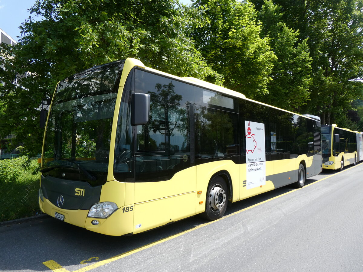 (276'497) - STI Thun - Nr. 185/BE 804'185 - Mercedes am 8. Juni 2025 bei der Schiffl�ndte Thun