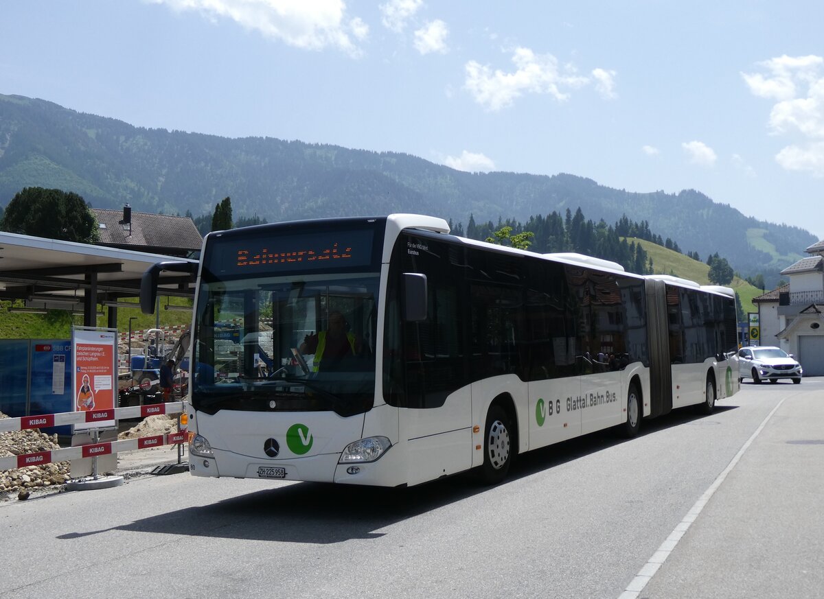 (276'590) - Welti-Furrer, Bassersdorf - Nr. 80/ZH 225'958 - Mercedes (ex Nr. 70) am 13. Juni 2025 beim Bahnhof Escholzmatt