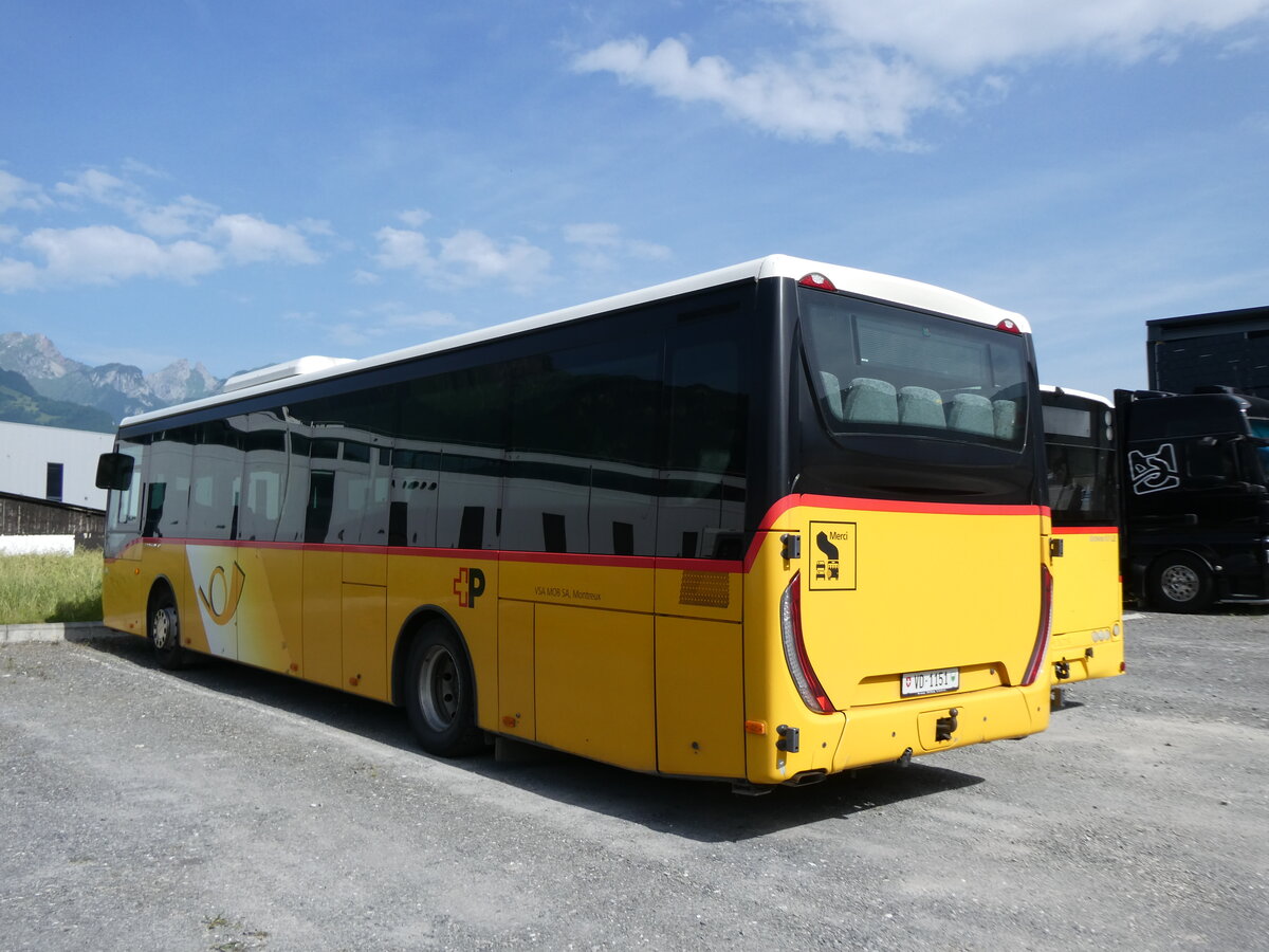 (276'609) - MOB Montreux - Nr. 28/VD 1151/PID 10'228 - Iveco am 14. Juni 2025 in Aigle, Kolly SA