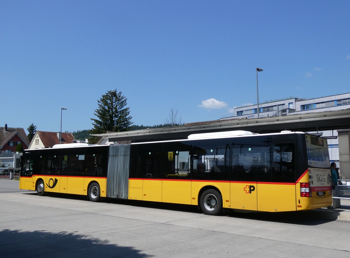 (276'836) - PostAuto Ostschweiz - SG 436'001/PID 11'248 - MAN (ex SZ 61'601) am 17. Juni 2025 beim Bahnhof Uznach