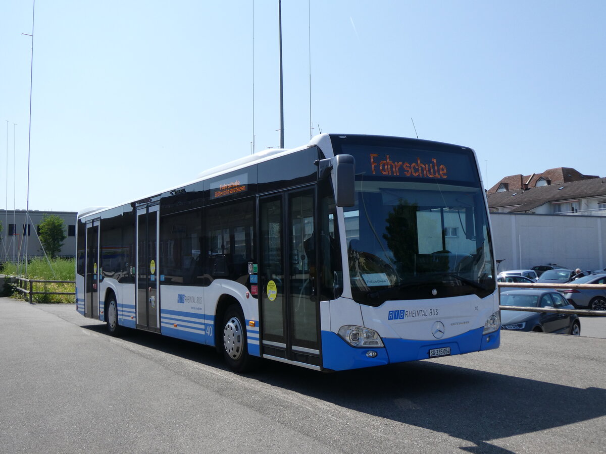 (276'843) - RTB Altst�tten - Nr. 40/SG 335'054 - Mercedes am 17. Juni 2025 in Arbon, Bushof