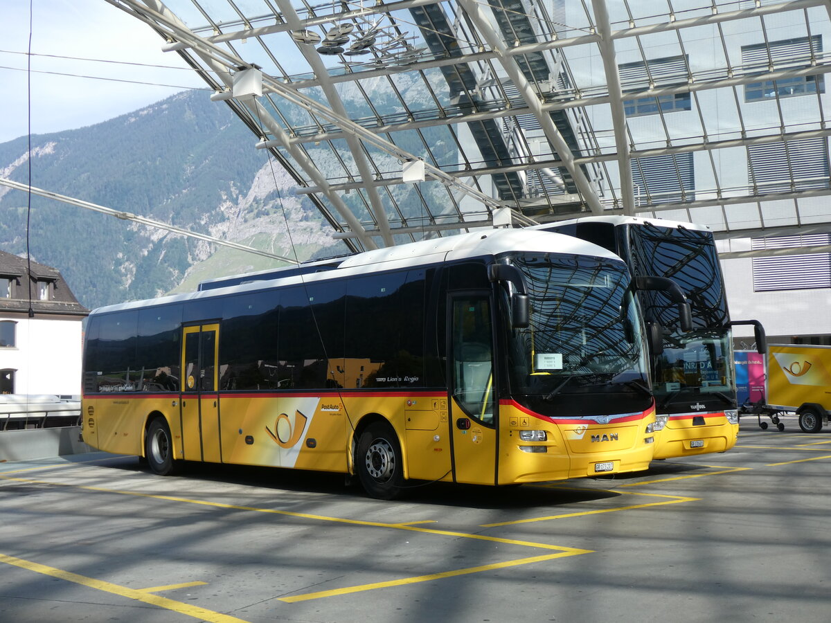 (276'874) - PostAuto Graubnden - GR 173'207/PID 11'509 - MAN am 18. Juni 2025 in Chur, Postautostation