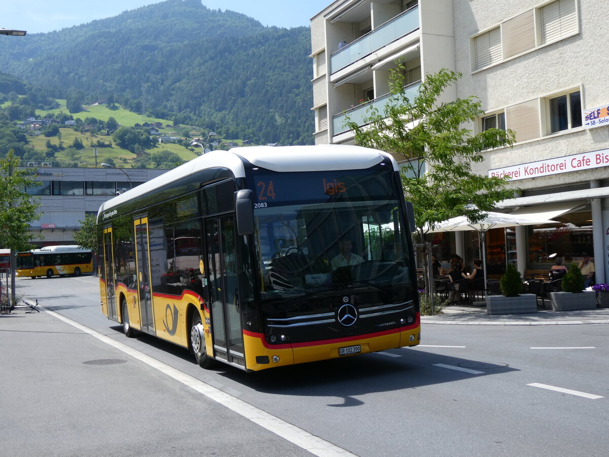 (276'918) - Gessinger, Bad Ragaz - GR 102'390/PID 12'083 - eMercedes am 18. Juni 2025 in Landquart, Bahnhofstrasse