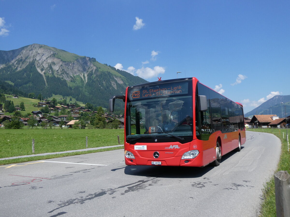 (277'172) - AFA Adelboden - Nr. 93/BE 26'705 - Mercedes am 21. Juni 2025 in Lenk, Bern.Kant.Jodlerfest