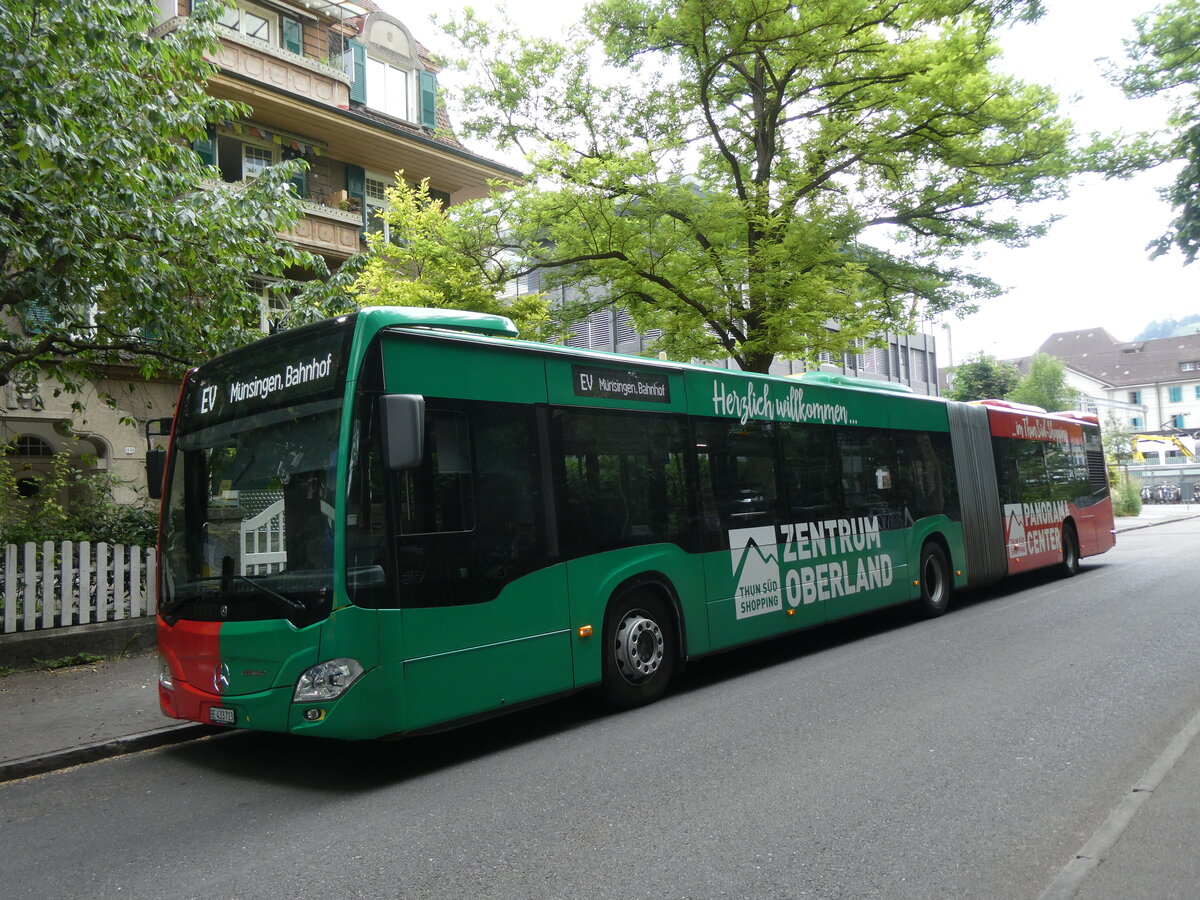 (277'221) - STI Thun - Nr. 713/BE 433'713 - Mercedes am 23. Juni 2025 beim Bahnhof Thun (Kante X)