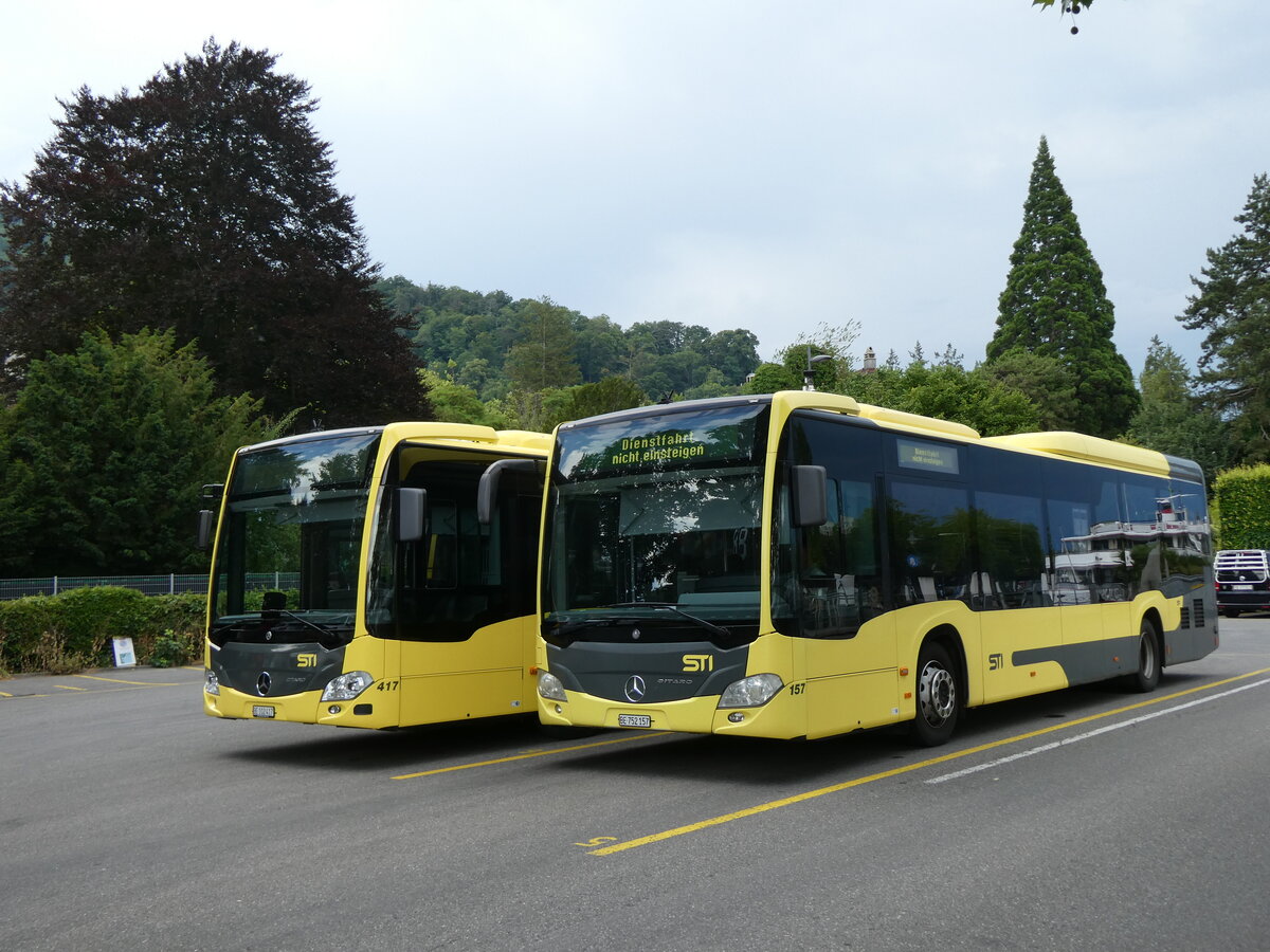 (277'359) - STI Thun - Nr. 157/BE 752'157 - Mercedes am 30. Juni 2025 bei der Schifflndte Thun