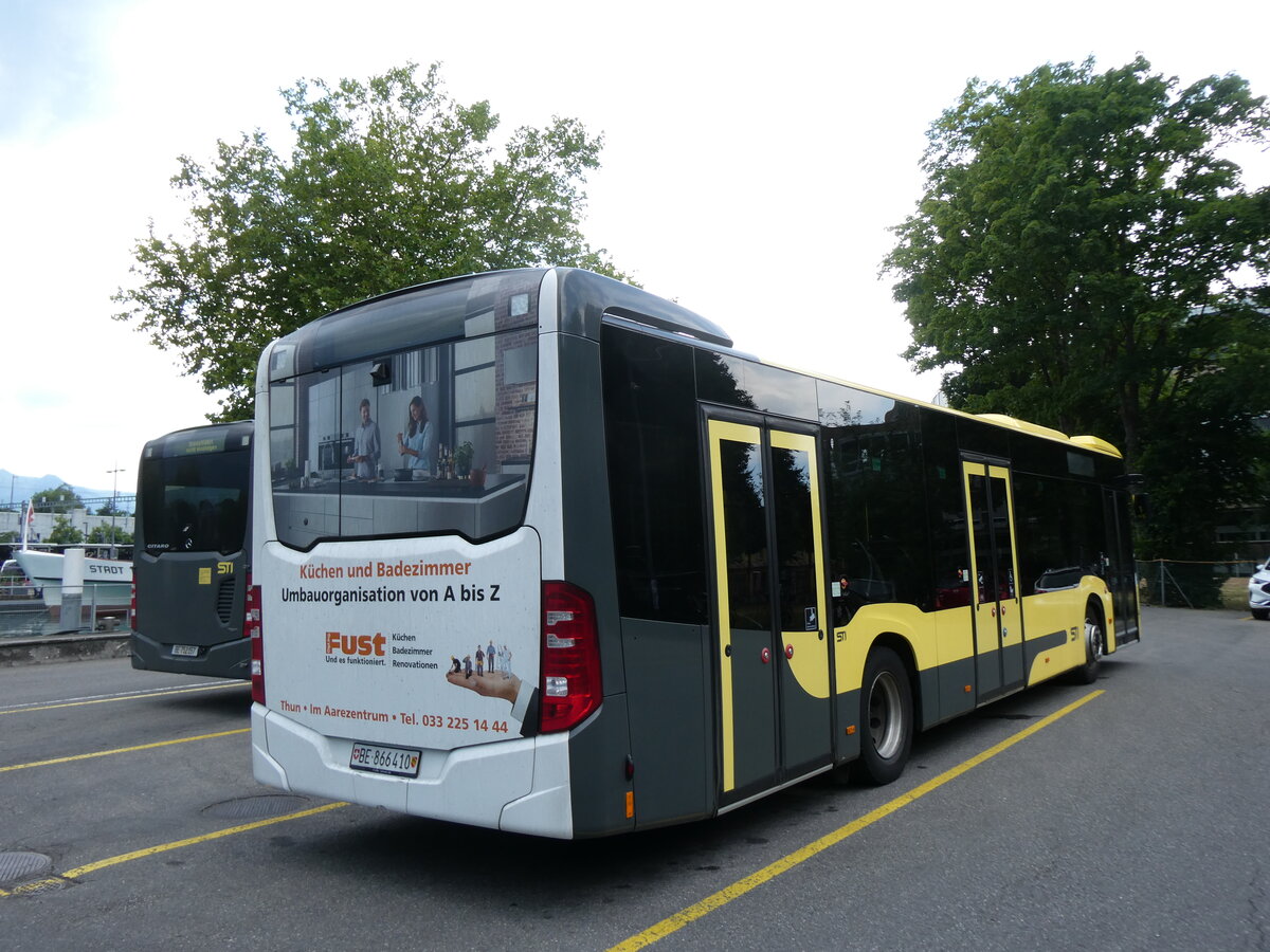 (277'361) - STI Thun - Nr. 410/BE 866'410 - Mercedes am 30. Juni 2025 bei der Schifflndte Thun