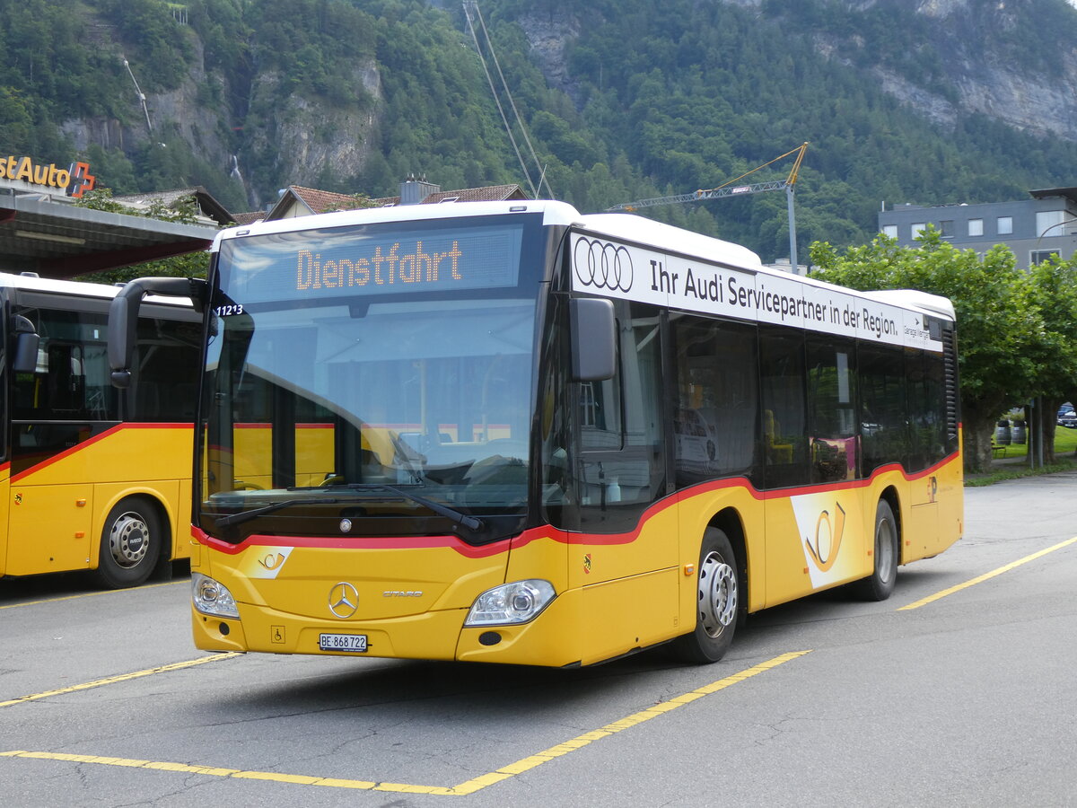 (277'364) - Fl�ck, Brienz - Nr. 22/BE 868'722/PID 11'213 - Mercedes am 1. Juli 2025 in Meiringen, Postautostation