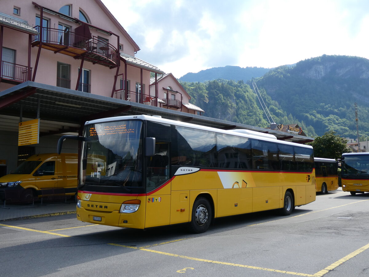 (277'369) - PostAuto Bern - Nr. 73/BE 171'453/PID 5624 - Setra (ex AVG Meiringen Nr. 73) am 1. Juli 2025 in Meiringen, Postautostation