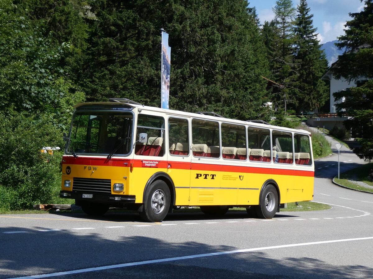 (277'381) - Lambach, Gommiswald - NW 24'301 - FBW/Eggli (ex Tanner+Lambach, Reigoldswil; ex Lambach, Rieden; ex Meier, Gr�t; ex AVG Grindelwald Nr. 13; ex P 24'182) am 1. Juli 2025 in Handegg, Gelmerbahn