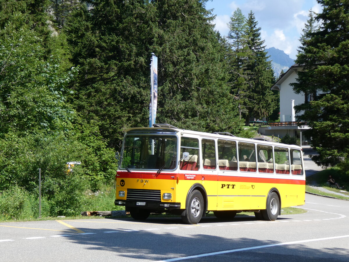 (277'382) - Lambach, Gommiswald - NW 24'301 - FBW/Eggli (ex Tanner+Lambach, Reigoldswil; ex Lambach, Rieden; ex Meier, Gr�t; ex AVG Grindelwald Nr. 13; ex P 24'182) am 1. Juli 2025 in Handegg, Gelmerbahn