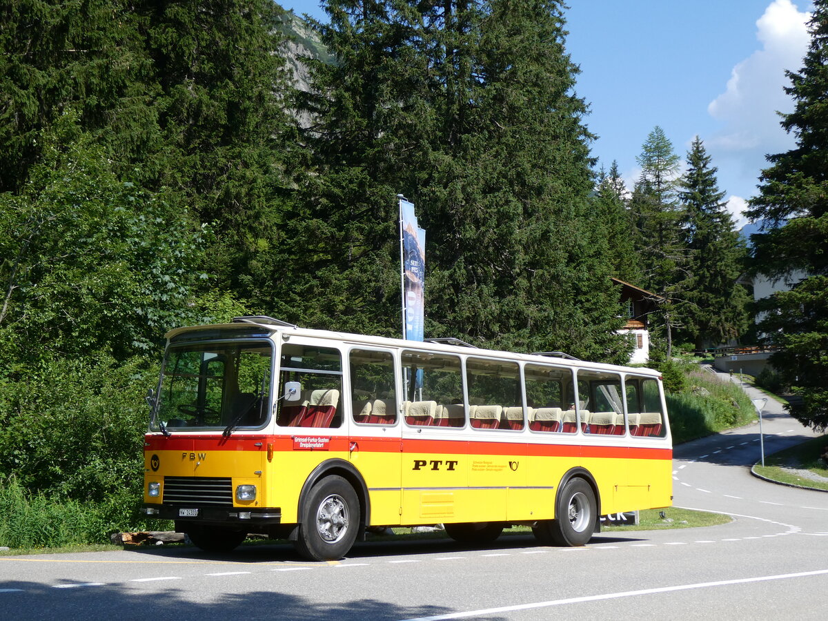(277'384) - Lambach, Gommiswald - NW 24'301 - FBW/Eggli (ex Tanner+Lambach, Reigoldswil; ex Lambach, Rieden; ex Meier, Gr�t; ex AVG Grindelwald Nr. 13; ex P 24'182) am 1. Juli 2025 in Handegg, Gelmerbahn