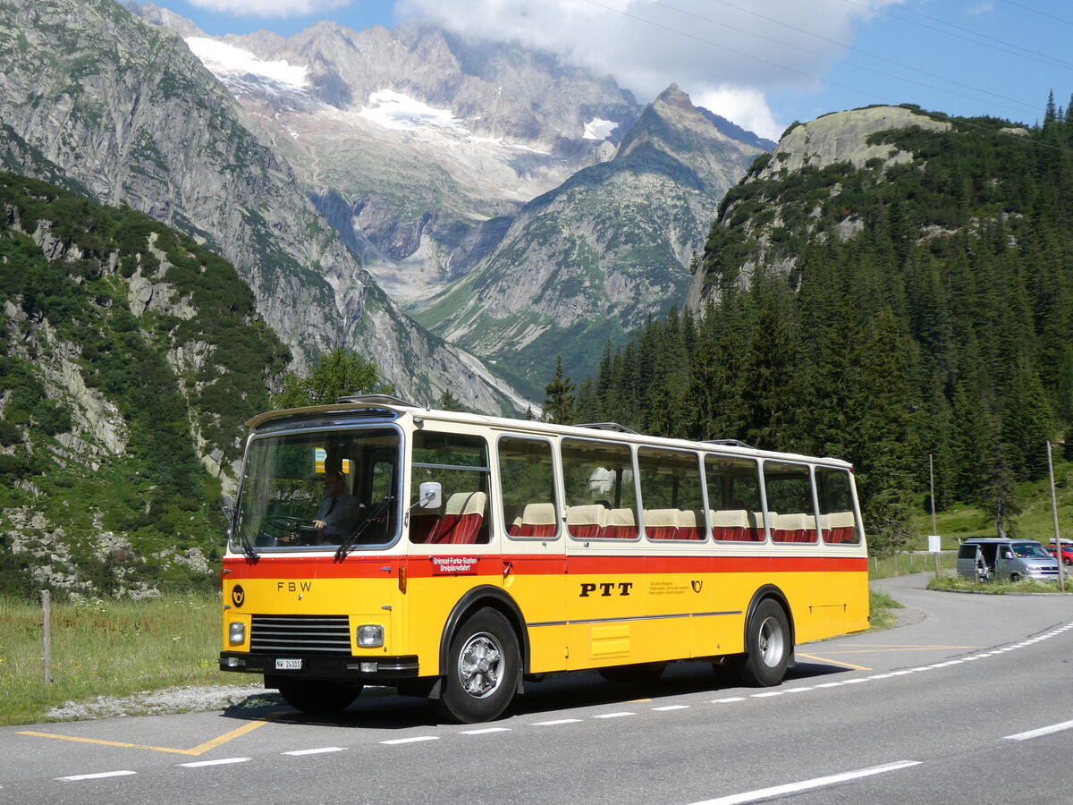 (277'398) - Lambach, Gommiswald - NW 24'301 - FBW/Eggli (ex Tanner+Lambach, Reigoldswil; ex Lambach, Rieden; ex Meier, Gr�t; ex AVG Grindelwald Nr. 13; ex P 24'182) am 1. Juli 2025 in Handegg, Kunzent�nneln