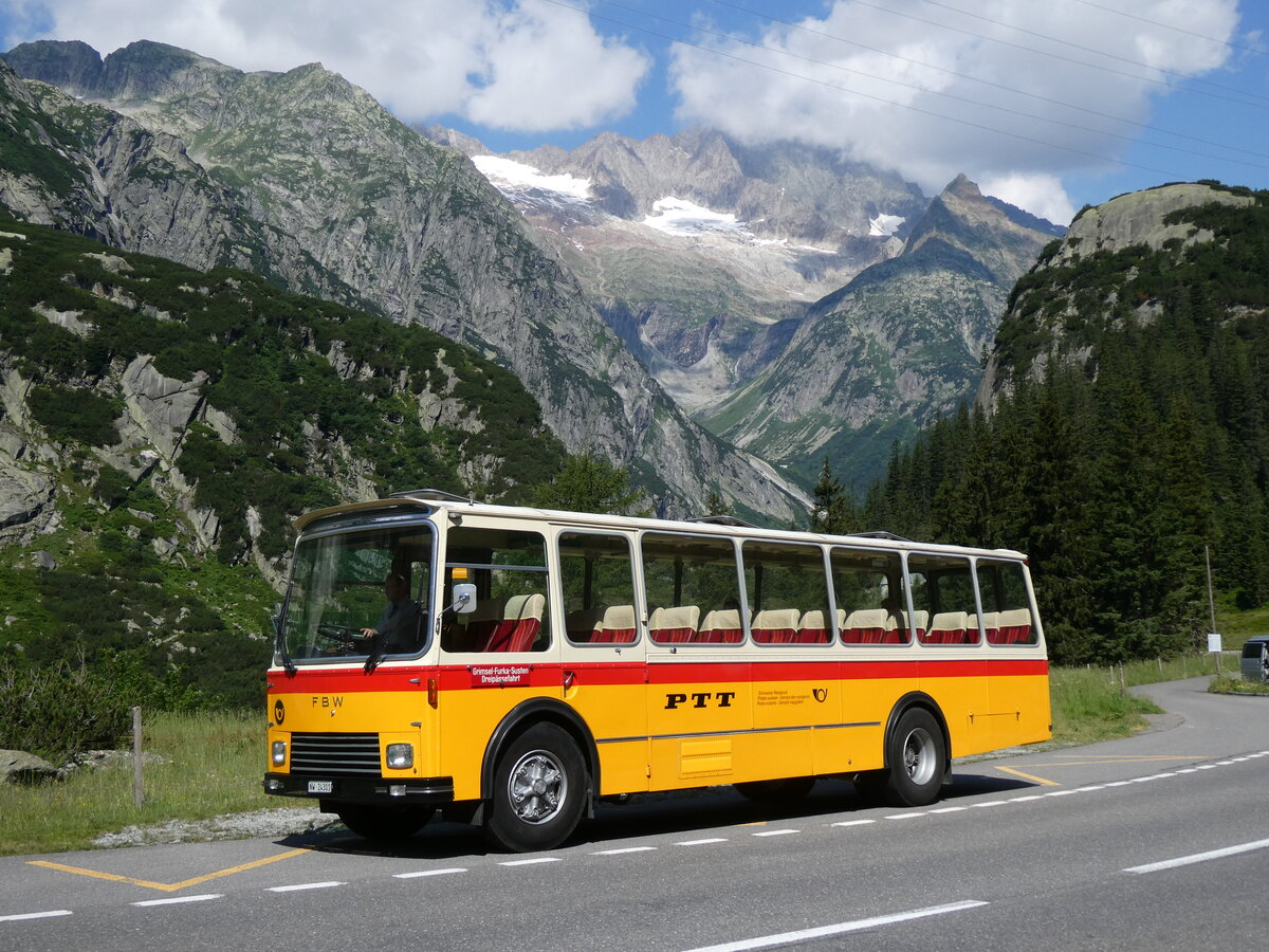 (277'399) - Lambach, Gommiswald - NW 24'301 - FBW/Eggli (ex Tanner+Lambach, Reigoldswil; ex Lambach, Rieden; ex Meier, Gr�t; ex AVG Grindelwald Nr. 13; ex P 24'182) am 1. Juli 2025 in Handegg, Kunzent�nneln