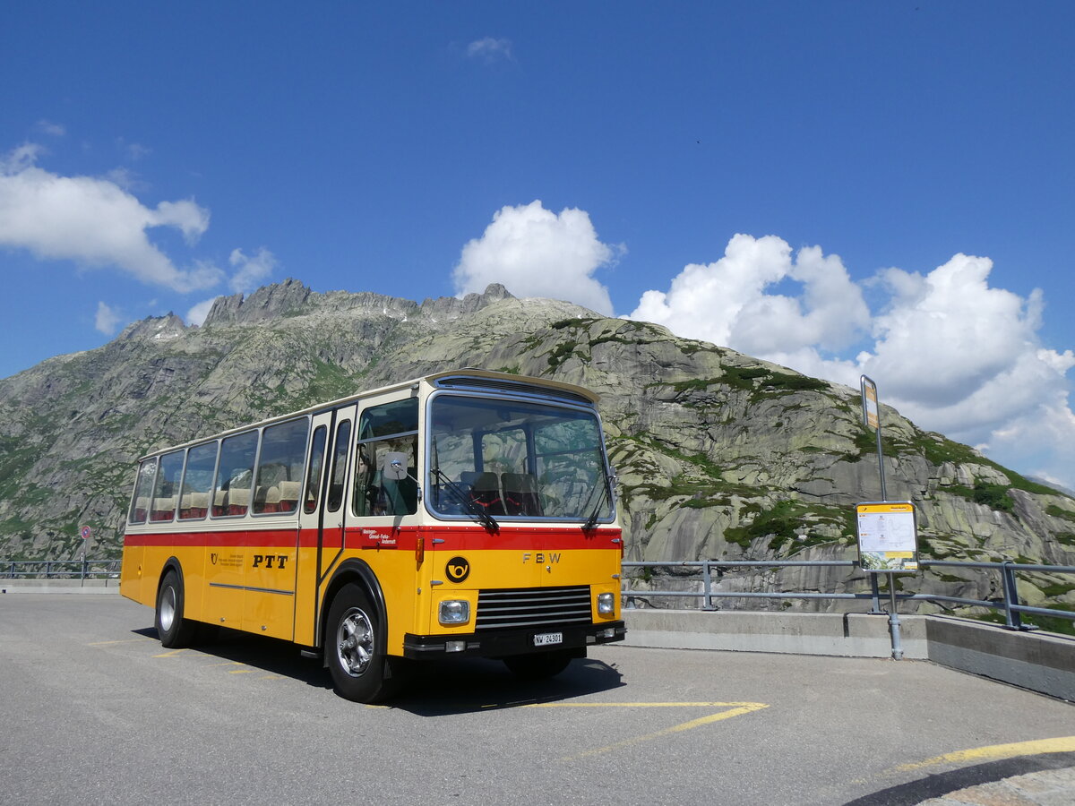 (277'410) - Lambach, Gommiswald - NW 24'301 - FBW/Eggli (ex Tanner+Lambachm Reigoldswil; ex Lambach, Rieden; ex Meier, Gr�t; ex AVG Grindelwald Nr. 13; ex P 24'182) am 1. Juli 2025 in Grimsel, Hospiz