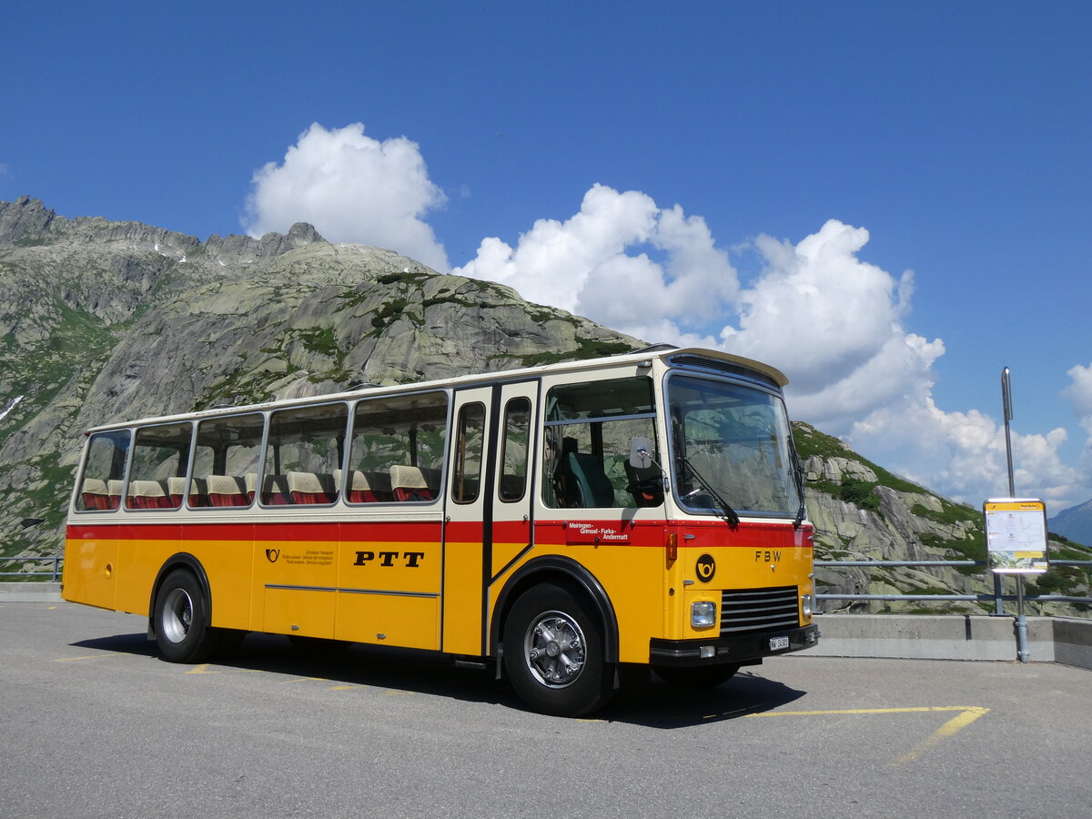 (277'412) - Lambach, Gommiswald - NW 24'301 - FBW/Eggli (ex Tanner+Lambach, Reigoldswil; ex Lambach, Rieden; ex Meier, Grt; ex AVG Grindelwald Nr. 13; ex P 24'182) am 1. Juli 2025 in Grimsel, Hospiz