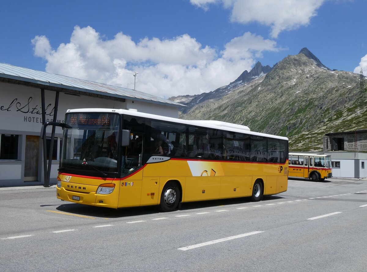 (277'439) - PostAuto Bern - Nr. 73/BE 171'453/PID 5624 - Setra (ex AVG Meiringen Nr. 73) am 1. Juli 2025 in Grimsel, Passhhe