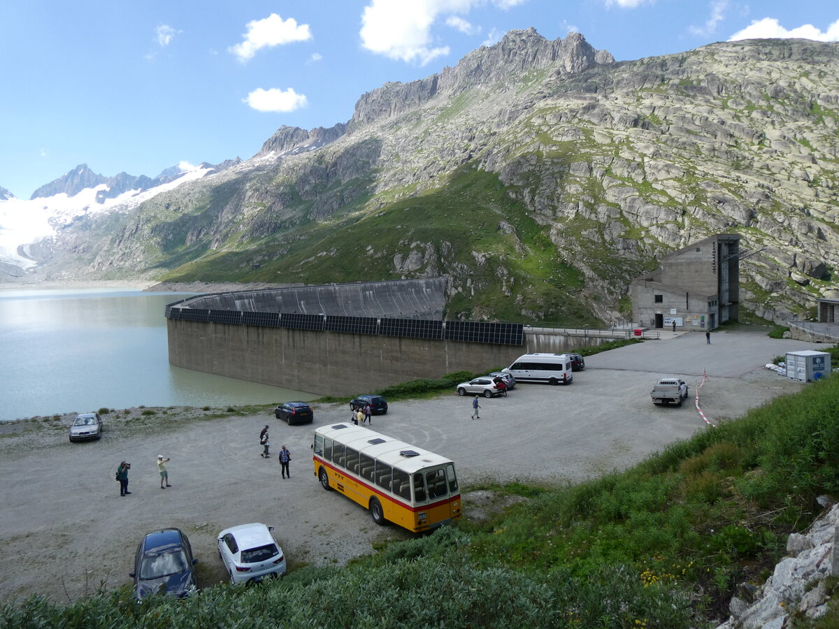 (277'449) - Lambach, Gommiswald - NW 24'301 - FBW/Eggli (ex Tanner+Lambach, Reigoldswil; ex Lambach, Rieden; ex Meier, Grt; ex AVG Grindelwald Nr. 13; ex P 24'182) am 1. Juli 2025 in Oberaar, Stausee