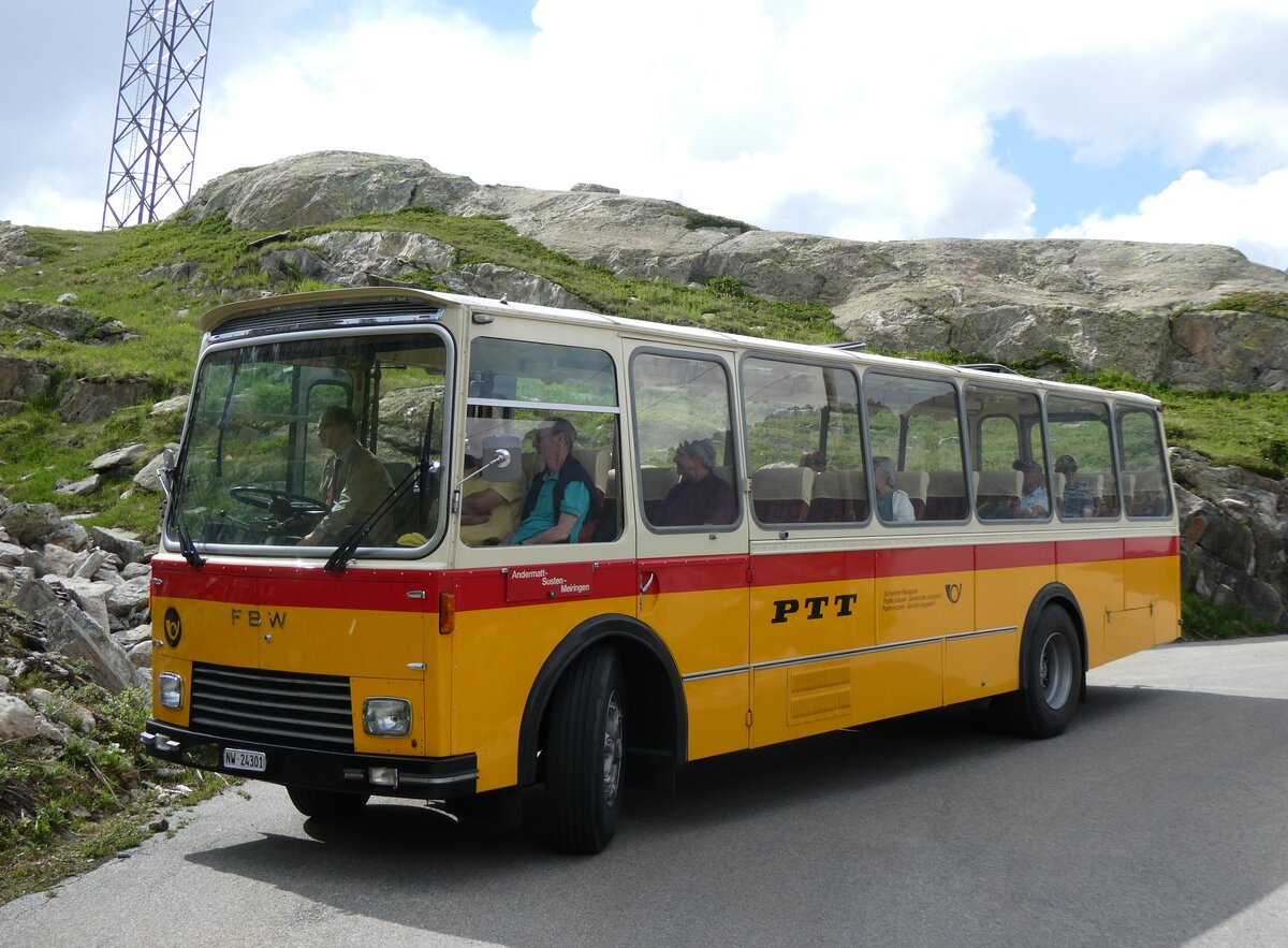 (277'457) - Lambach, Gommiswald - NW 24'301 - FBW/Eggli (ex Tanner+Lambach, Reigoldswil; ex Lambach, Rieden; ex Meier, Grt; ex AVG Grindelwald Nr. 13; ex P 24'182) am 1. Juli 2025 am Oberaar